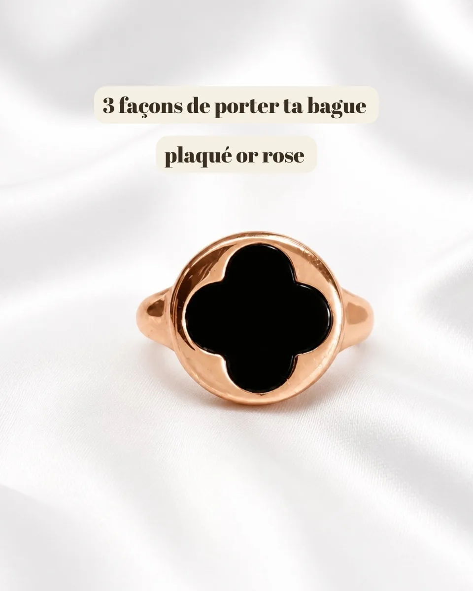 3 façons de porter ta bague en plaqué or rose, image 1 sur 5